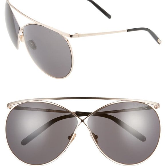✨ TOM FORD Stevie 59mm Polarized Aviator Sunglasses – Unisex – $540 Value ✨ - Picture 3 of 12
